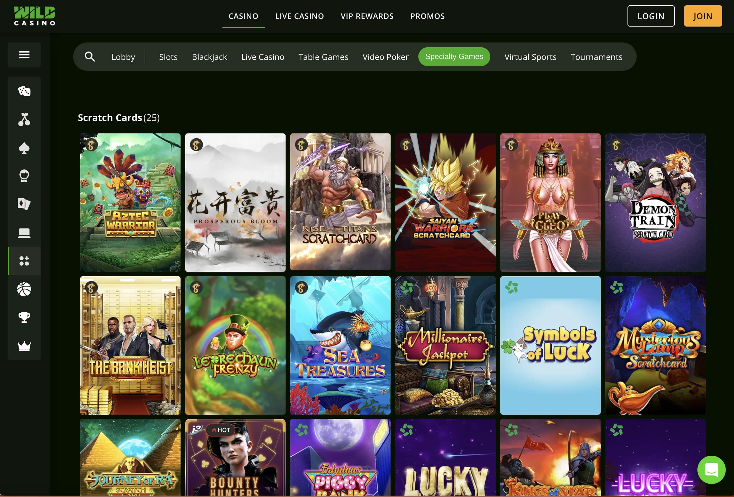 Wild Casino California Online Casino